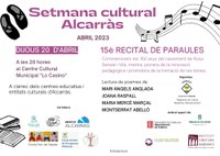 15è RECITAL DE PARAULES