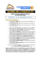 ALCARRÀS AMB LA MARATÓ DE TV3