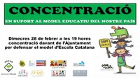 CONCENTRACIÓ EN SUPORT AL MODEL EDUCATIU DEL NOSTRE PAÍS