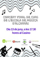 CONCERT FI DE CURS ESCOLA DE MÚSICA D'ALCARRÀS