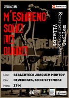 Espectacle teatral "M'estreno sota la dutxa" a càrrec de la companyia Cassigalls