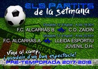 FC ALCARRÀS - PARTITS DE LA SETMANA
