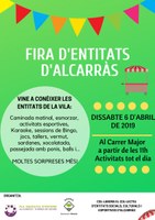 FIRA D'ENTITATS CULTURALS, SOCIALS I ESPORTIVES dins el Pla Educatiu d'Entorn
