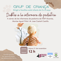 Grup de criança (2a edició) : Dubtes a la infermera de pediatria
