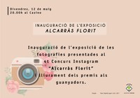 INAUGURACIÓ DE L'EXPOSICIÓ DE FOTOGRAFIES DEL 4t CONCURS INSTAGRAM "ALCARRÀS FLORIT"