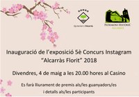 INAUGURACIÓ EXPOSICIÓ I LLIURAMENT PREMIS 5è CONCURS INSTAGRAM "ALCARRÀS FLORIT" 