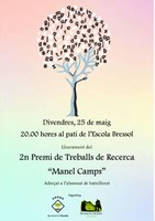 LLIURAMENT PREMIS TREBALL DE RECERCA "MANEL CAMPS"