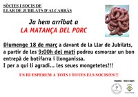 MATANÇA PORC JUBILATS