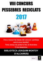 Recollida de tots els pesebres participants en el VIII Concurs de Pessebres Reciclats.