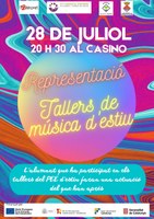 REPRESENTACIÓ TALLERS DE MÚSICA ESTIU 2023 DEL PLA EDUCATIU D'ENTORN