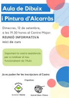 REUNIÓ INICI CURS AULA DIBUIX al Centre Major