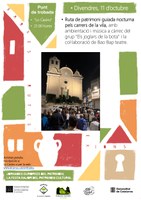 RUTA DE PATRIMONI GUIADA NOCTURNA  JORNADES EUROPEES DE PATRIMONI