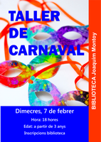 Taller de Carnaval per als infants