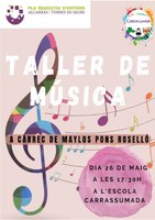 TALLER DE MÚSICA PER A INFANTS DE LES LLARS D'INFANTS D'ALCARRÀS I TORRES DE SEGRE