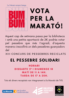 Vota el Pessebre Solidari, vota per la Marató!