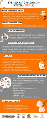 Infografia Pla Educatiu d'Entorn