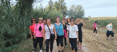 150 persones participen a la ‘Caminada fins el riu’ d’Alcarràs, dins de les Jornades Europees del Patrimoni