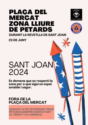 Plaça del Mercat, espai lliure de petards