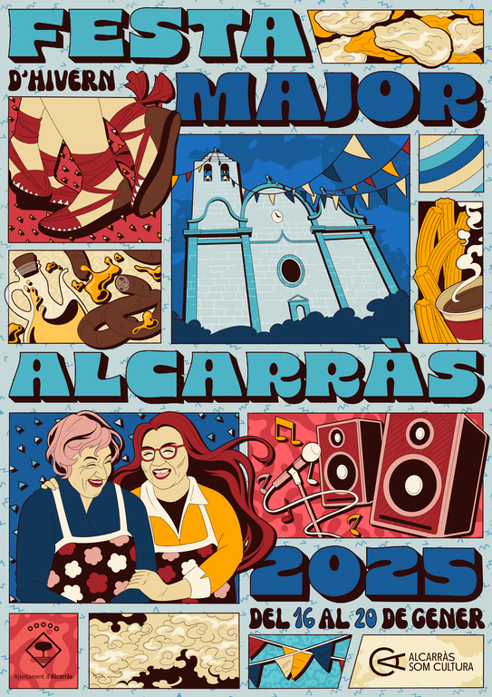 Cartell Festa Major d'Hivern 2025 d'Alcarràs