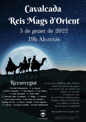 Alcarràs adapta la Cavalcada dels Reis d’Orient a les mesures de prevenció en vigor arreu del país