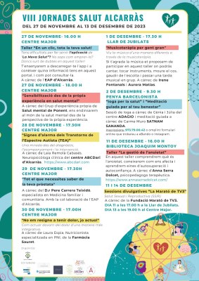 Alcarràs celebra les VIII Jornades de la Salut