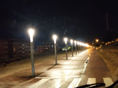 Alcarràs completa aquest estiu la renovació de l’enllumenat públic amb làmpades LED que generen un estalvi del 80%