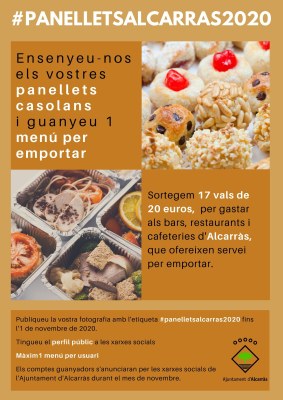 Alcarràs convoca a les xarxes un concurs de fotografies de panellets casolans 