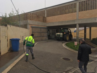 Alcarràs desinfectarà cada dia carrers i places