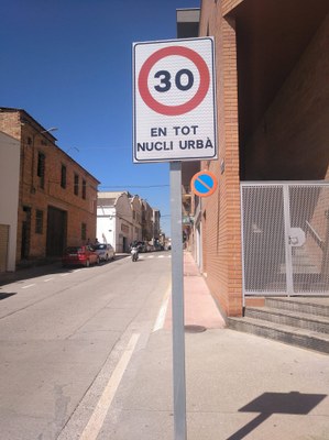 Alcarràs limita a 30 km/h la velocitat màxima dins del nucli urbà 