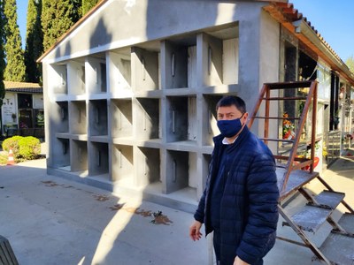 Alcarràs millora el cementiri antic amb la incorporació de dos mòduls de columbaris