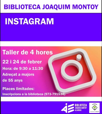 Alcarràs ofereix un curs d’Instagram a persones més grans de 55 anys a la Biblioteca Joaquim Montoy