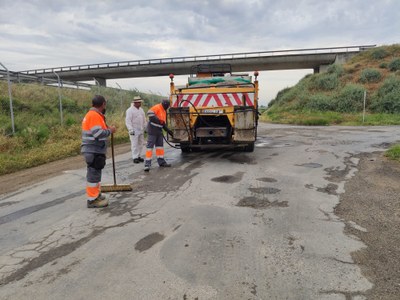Alcarràs reforça la seguretat vial i millora la mobilitat amb la eliminació dels esvorancs als camins del municipi