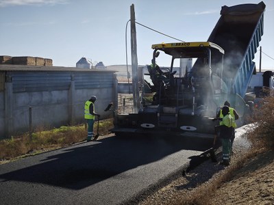 Comencen les obres d’asfaltatge del Camí Horta Vella