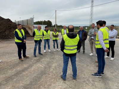 El conseller Mascort visita la planta de biocompostatge d’Alcarràs