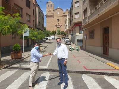 El president de l’Associació Catalana de Municipis, Lluís Soler, visita Alcarràs per analitzar els reptes de futur del municipi