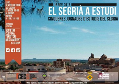 'El Segrià a Estudi', cinquenes jornades d'estudi de la comarca