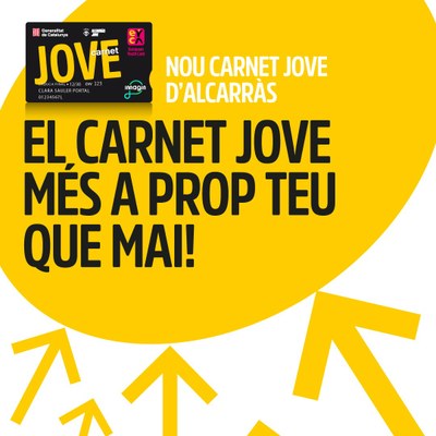 Ja podeu demanar el nou Carnet Jove d'Alcarràs