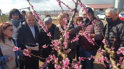 Janés demana a Violant Cervera i Lourdes Ciuró suport per fer de la notorietat actual d’Alcarràs un impuls amb el qual concretar millores concretes per a la pagesia local