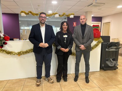 L’alcalde, Gerard Companys, i el tinent d’alcalde, Jordi Castany, inicien amb la visita a l’empresa Intersa una ronda per conèixer les empreses locals
