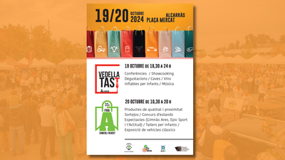 La Fira del Comerç i del Rebost d’Alcarràs i el Vedellatast, juntes durant el cap de setmana del 19 i 20 d’octubre